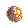 Lavender Dots ♥ Hancdrafted Lampwork bead, round, big hole bead (1)