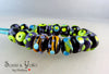 LAMPWORK SPACER BEADS - Polka Dot - 10 lampwork beads