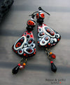 Made to Order ♥ Handmade Retro Chic lightweight Copper Art Earrings