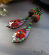 Sweet Rosalie ♥ Handmade lightweight fire torched Copper Earrings