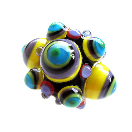 Jazz - 1 lampwork Focal bead - Handgefertigte Murano Glas Perle