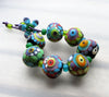 Handmade Lampwork bead set (18)