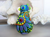 The crazy Chicken - Signature lampwork Glass bead (1) - Handcrafted