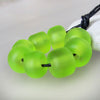 Made to order ♥ 24 handcrafted lime green lampwork spacer glass beads ♥