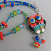 Funky, sassy Owl ♥ Handcrafted Lampwork Necklace