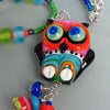 Funky, sassy Owl ♥ Handcrafted Lampwork Necklace