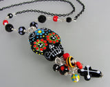 Dios de los Muertos ♥ Handcrafted Lampwork Necklace