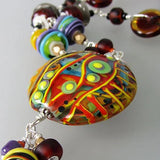 Mother Earth ♥ Lampwork Necklace made by Michou