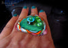 Hip Chic - Lampwork Cabochon - interchangeable jewelry topper