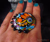 Fairytale- Lampwork Cabochon - interchangeable jewelry topper