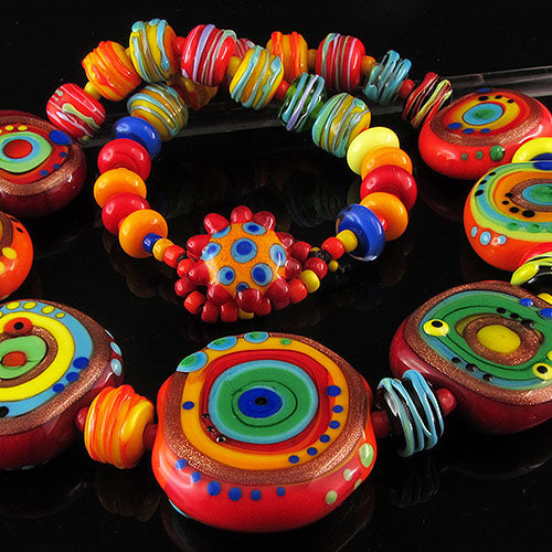 Morocco - Lampwork (40) Necklace