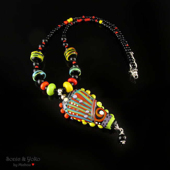 Mexico - Lampwork pendant/necklace