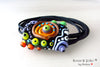 SINGLE LAMPWORK BEAD - GLASPERLE AM BAND